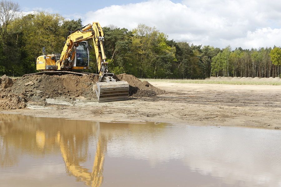 ARK Natuurontwikkeling voerde graafwerkzaamheden uit in de Siëndonk (foto: Bob Luijks)