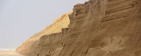 Duinafslag bij strandpaal 8 op Texel (foto: Foto Fitis, Sytske Dijksen)