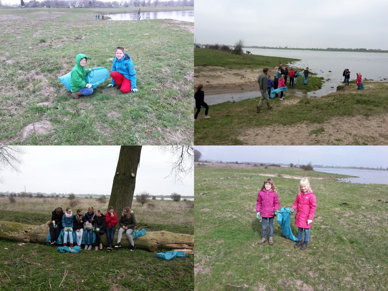 Leerlingen van basisschool Opweg in actie (foto’s: Wilbert Verriet)