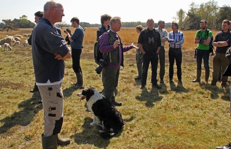 De resultaten van het onderzoek worden in het veld bediscusieerd (foto: Michiel Wallis de Vries)