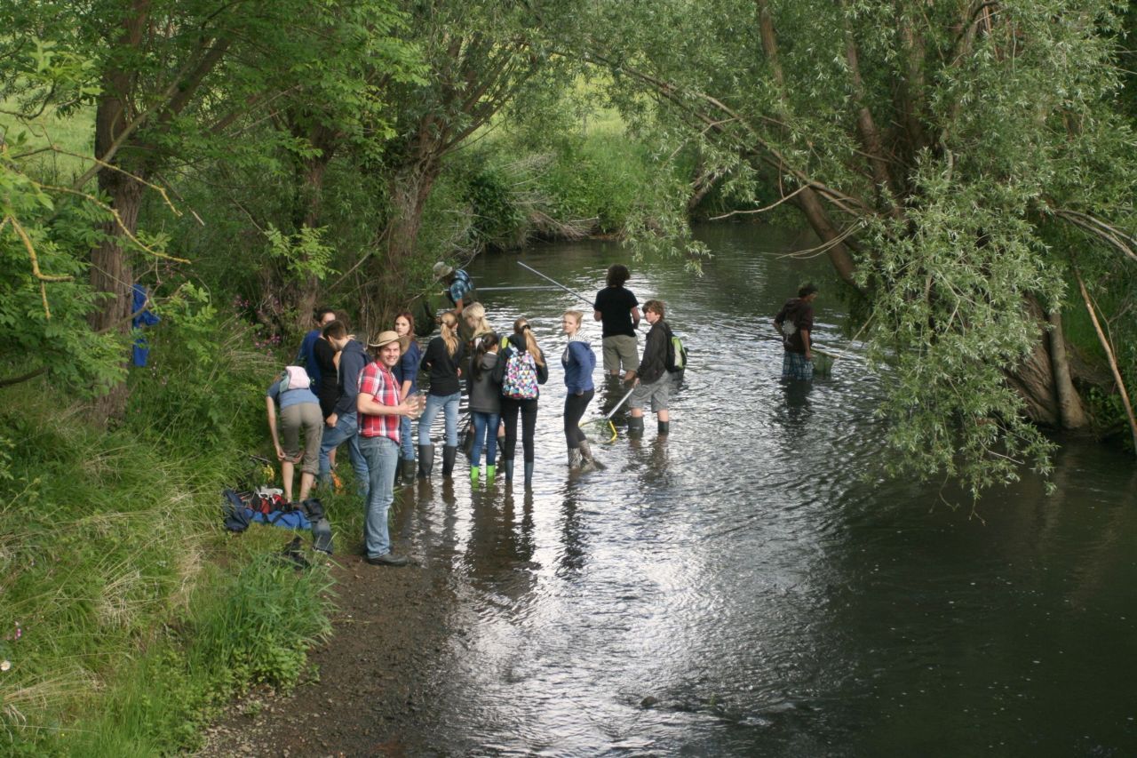 Vindplaats van de beekpiraat tijdens de JNM-excursie (foto: Anne Krediet)