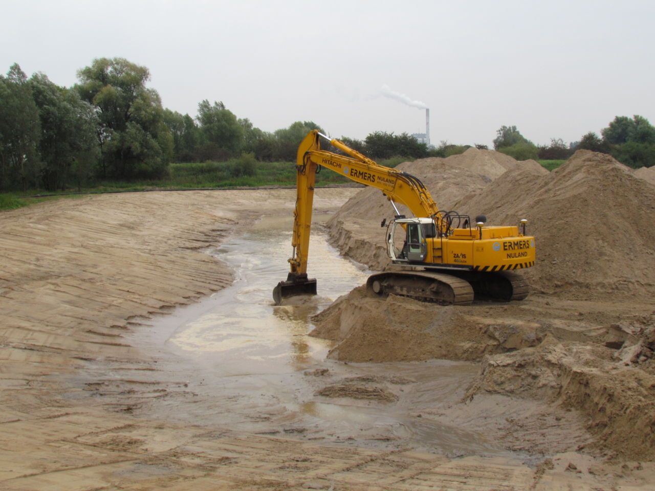 Klimaatbuffer in aanleg, september 2015 (foto: Johan Bekhuis)