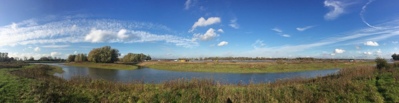 Nieuwe geulen op de Ewijkse Plaat (foto: Twan Teunissen)