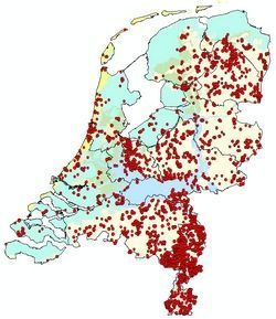 Vuurjuffer vanaf 1995 (bron: Databestand De Vlinderstichting)