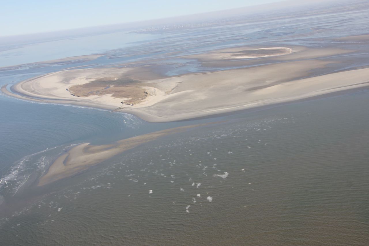 Rottumeroog en Zuiderduin in 2014 (foto: Rijkswaterstaat)