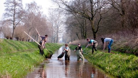 Schepnetvissers in actie voor de nieuwe atlas (foto: Matthijs de Vos)