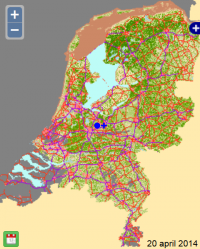 Groenindex op 20 april 2014 (foto: Groenmonitor.nl)
