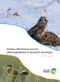 Voorkant evaluatierapport akkervogelbeheer (foto: Werkgroep Grauwe Kiekendief)