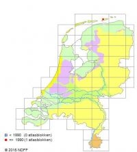 Purperrode orchis is ontdekt op Schiermonnikoog (kaart: Verspreidingsatlas.nl)