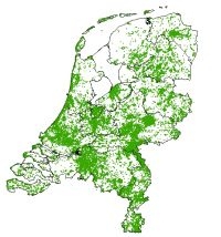 Witte plekken op de sprinkhanenkaart (bron: EIS-Nederland)