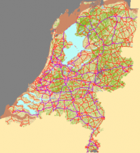 Groenmonitorkaart van Nederland op 2 februari 2014 (kaart: Groenmonitor.nl)