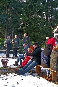 Heerlijk warmen aan de vuurkorf, Leersum (foto: Staatsbosbeheer)