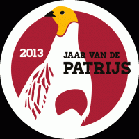 Logo Jaar van de patrijs (ontwerp: Thoas)