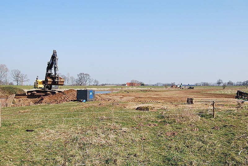 Inrichtingswerkzaamheden afgelopen maart (foto: Chris Braat)